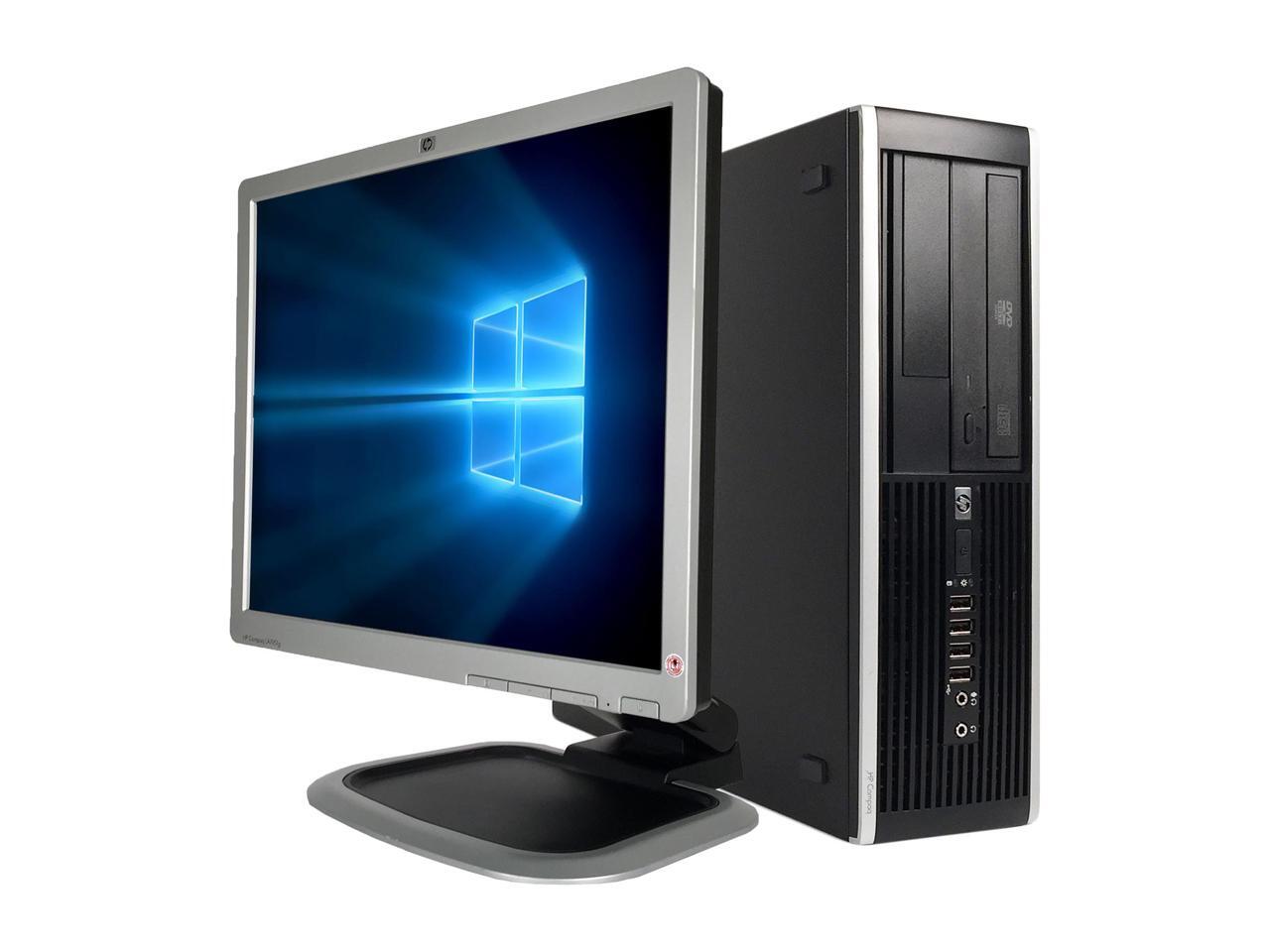 Refurbished HP Desktop Computer Elite 8000SFF + 19" LCD (Brand my vary) Core 2 Duo E8400 (3