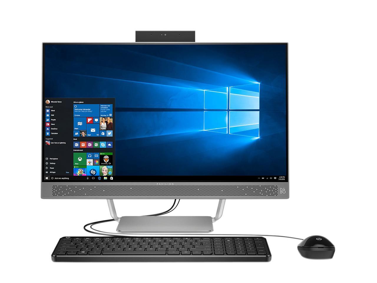 HP All-in-One Computer Pavilion 24-b259 Intel Core i7 7th Gen 7700T (2. ...