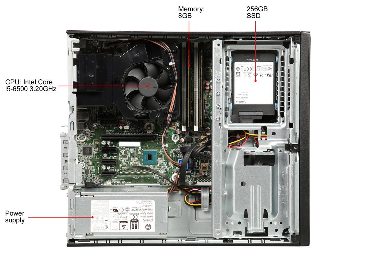 Refurbished Hp Grade A Desktop Computer Prodesk 600 G2 Intel Core I5 6500 8gb Ddr4 256 Gb Ssd 9977