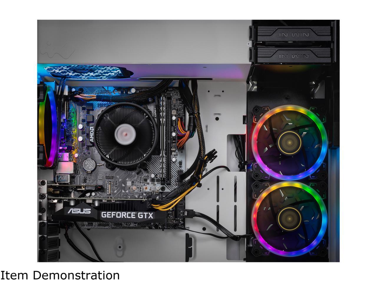 SkyTech Omega S Gaming Computer PC Desktop Ryzen 5 1600 6Core 3.2