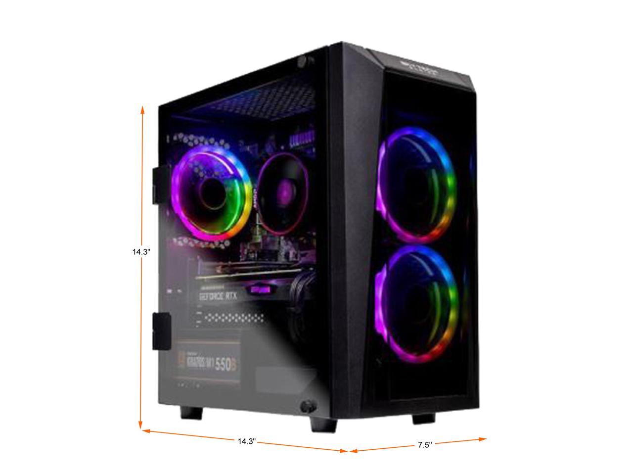 Refurbished Skytech Blaze II Gaming Computer PC Desktop Ryzen 5 3600