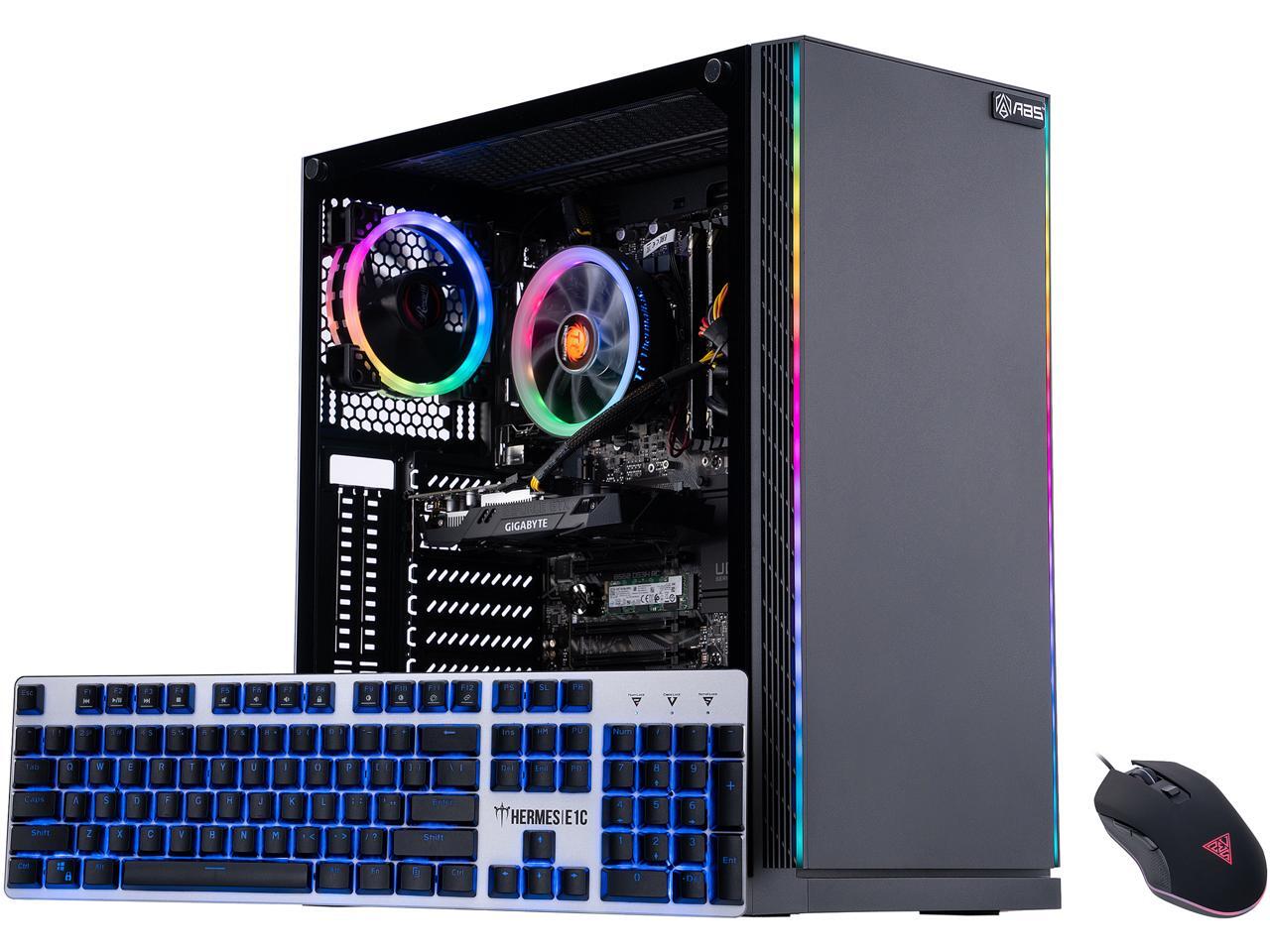 ABS Challenger Gaming PC Windows 10 Home Intel i5 10400F GeForce