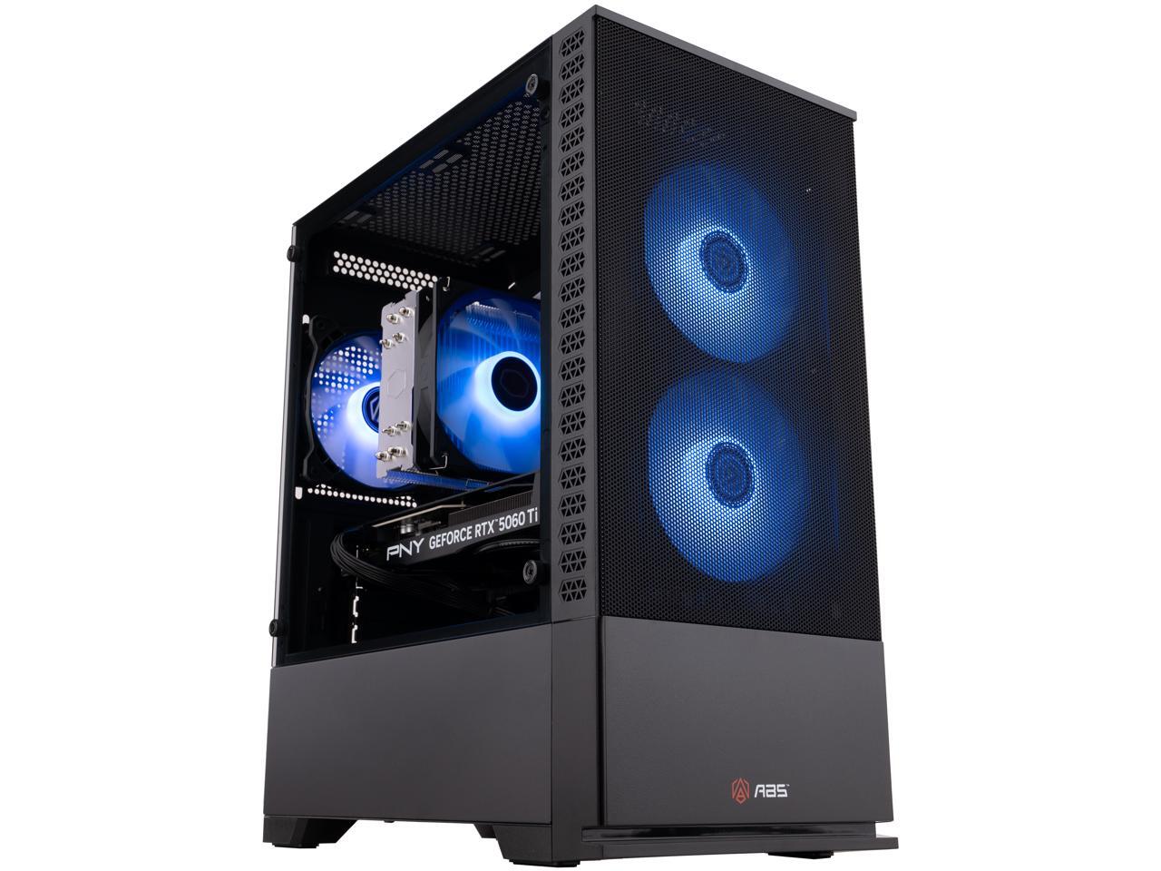 ABS Cyclone Aqua Gaming PC - Windows 11 - Intel Core i7-14700F - GeForce RTX 5060 Ti - DLSS 4 - AI-Powered Performance - 32GB DDR5 6400MHz - 1TB M.2 SSD