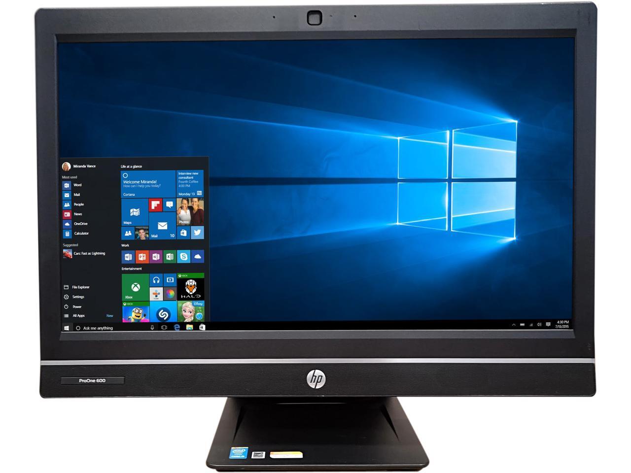 Refurbished HP AllinOne Computer ProOne 600 G1 Intel Core i5 4th Gen