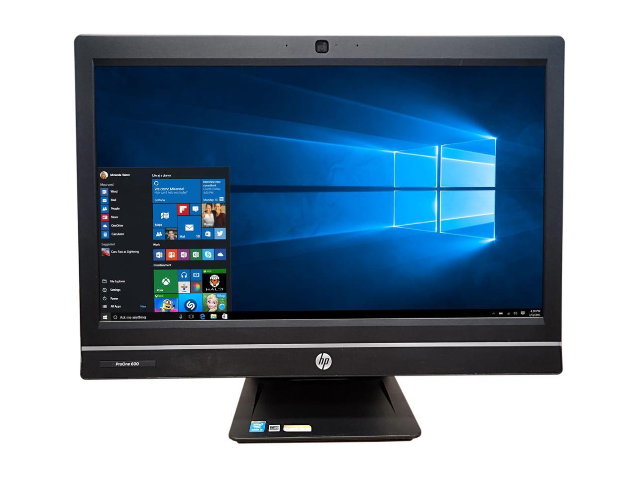 Refurbished HP AllinOne Computer ProOne 600 G1 Intel Core i5 4th Gen