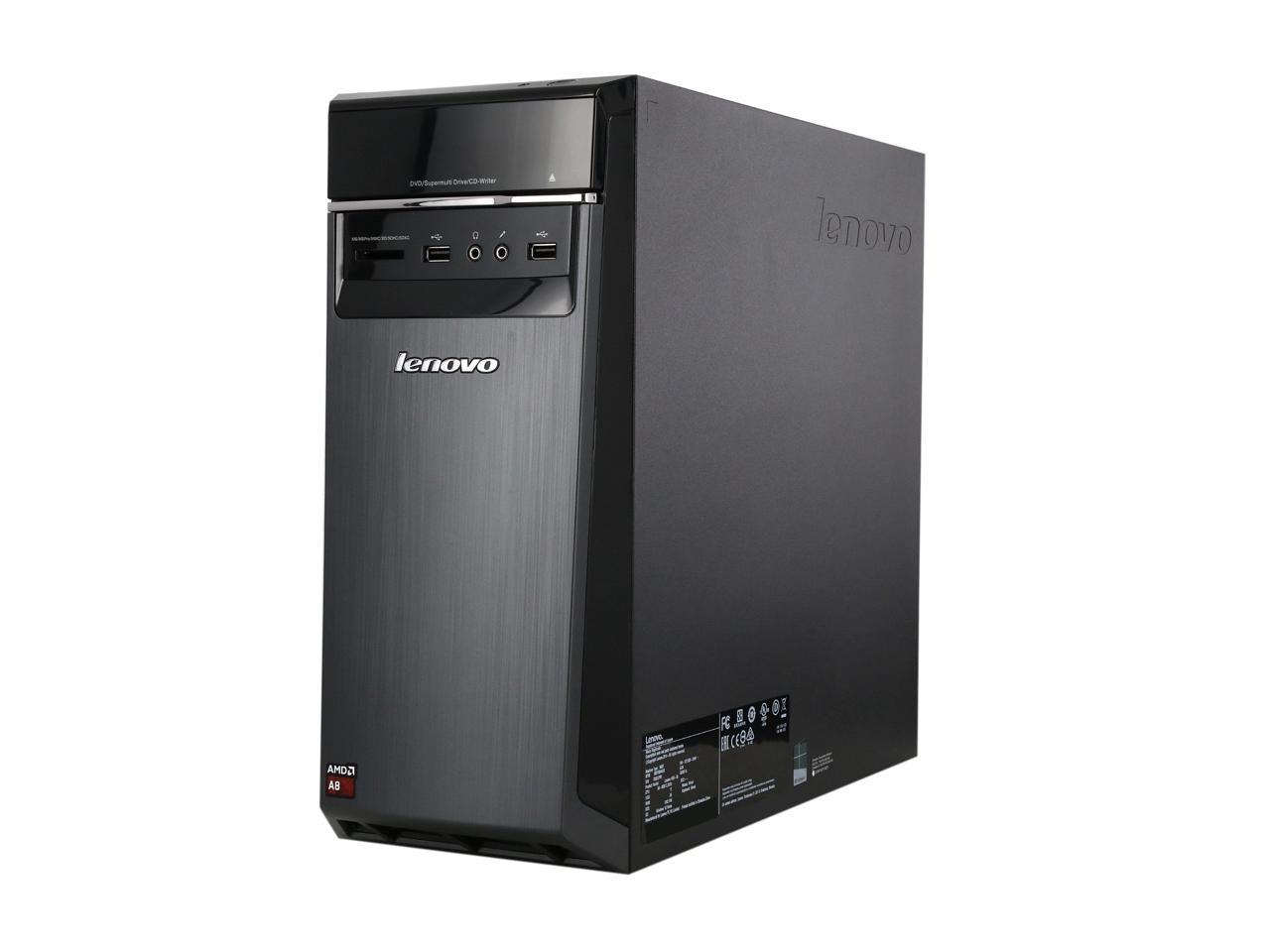 Lenovo Desktop Computer H50-55 AMD A8-8650 8GB DDR3 1TB HDD Windows 10 ...