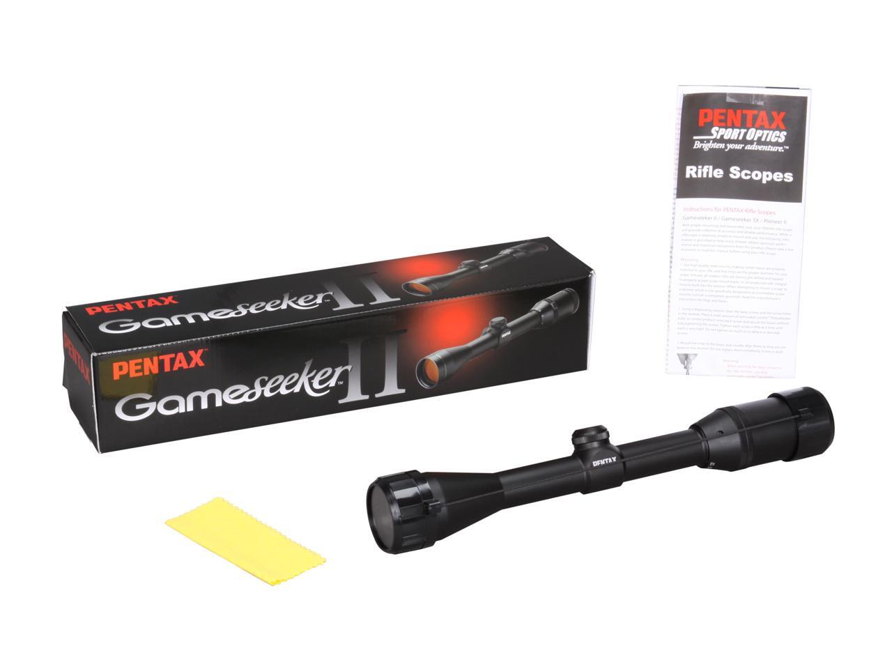 PENTAX 89741 Gameseeker II 4X12X 40mm Riflescope Matte Black Finish