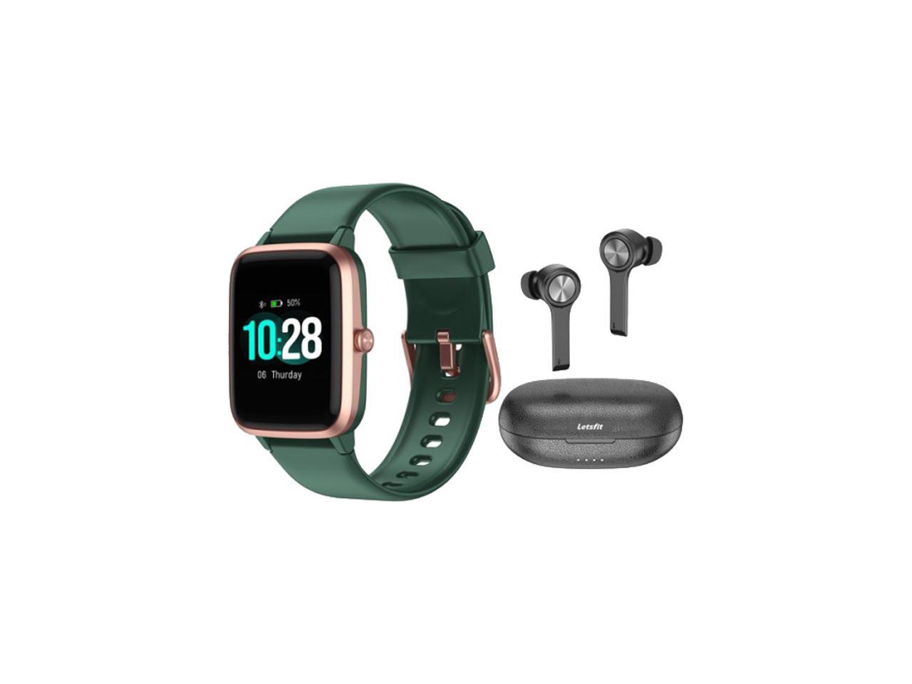 Letsfit Bundle 205L Smart Watch with Heart Rate Monitor & T13 True