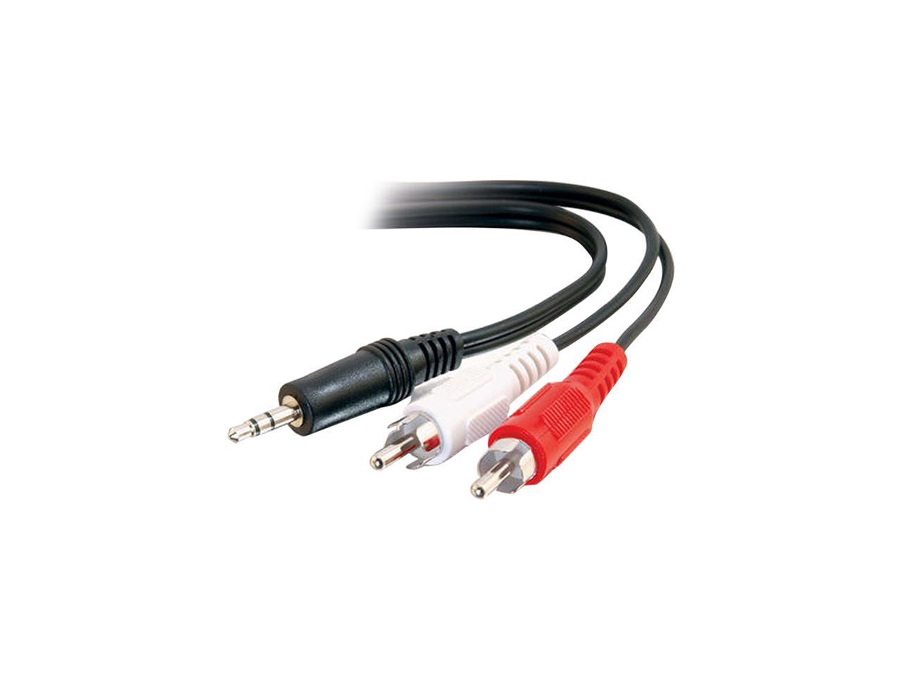 C2G 39943 Value Series One 3.5mm Stereo Male to Two RCA Stereo Male Y
