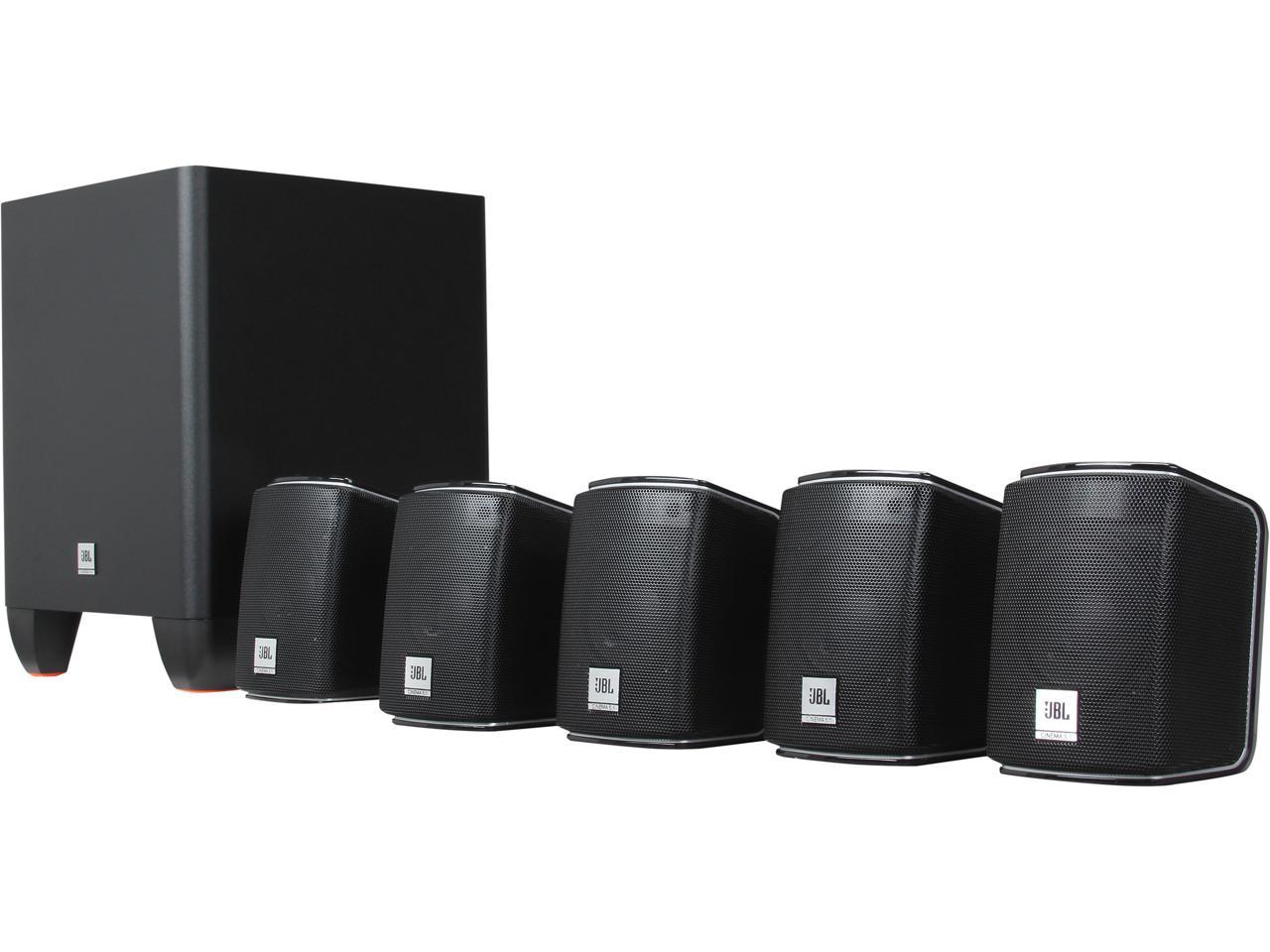 JBL CINEMA 510 5.1 CH Home Theater speakers system with powered subwoofer -  Newegg.com