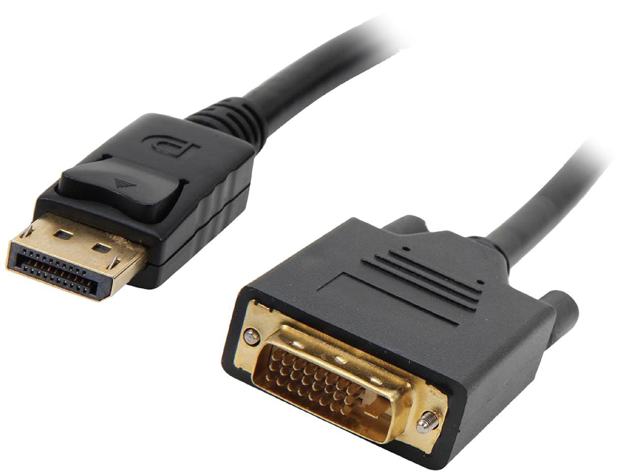 Kaybles DP-DVI-10-2P DisplayPort to DVI Cable 10 ft. 2-Pack, Display ...