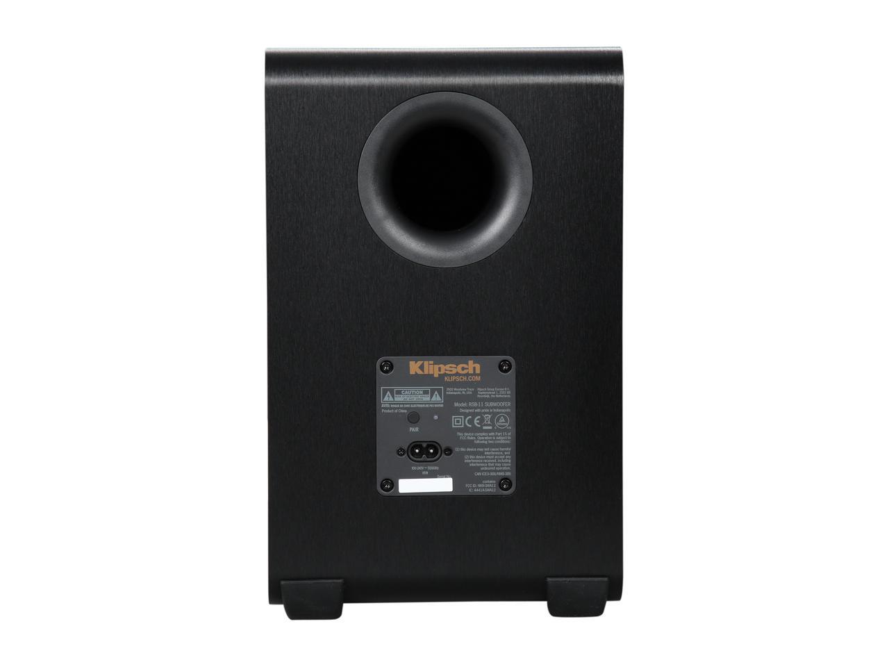 Open Box Klipsch RSB11 Sound bar with 8" subwoofer, black