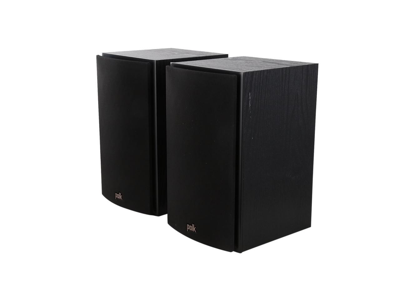 Polk Audio T15 Home Theater and Music Bookshelf Speaker (Black/Pair