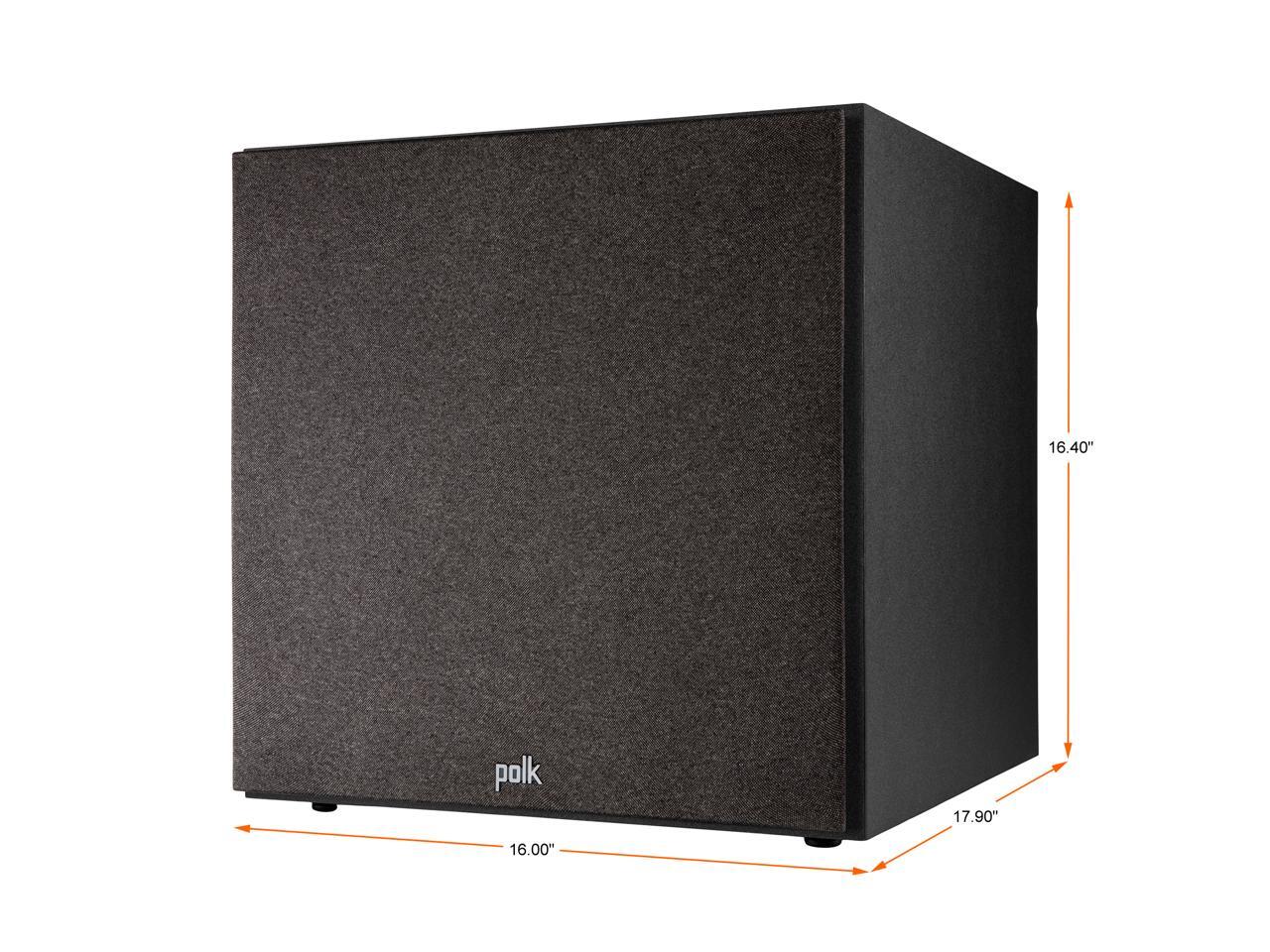 Polk Audio Monitor XT12 12" 100W Class A/B Amplifier Subwoofer Midnight Black