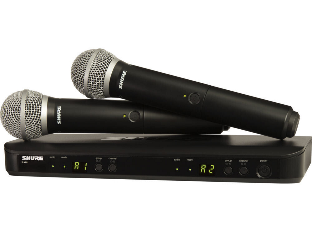 Shure BLX288/PG58J11 Wireless Dual Vocal System with Two PG58 Handheld