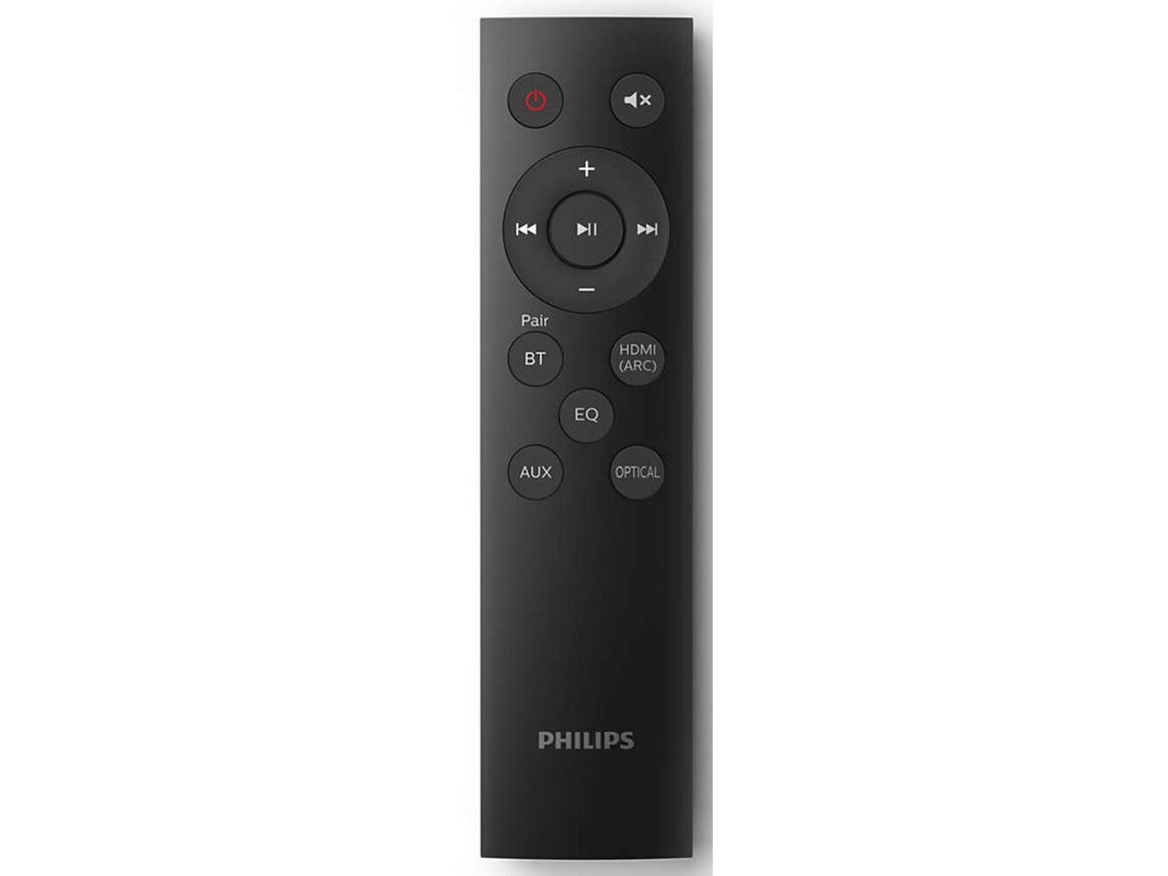 Philips B5306 2.1 Soundbar Speaker with Wireless Subwoofer, Remote