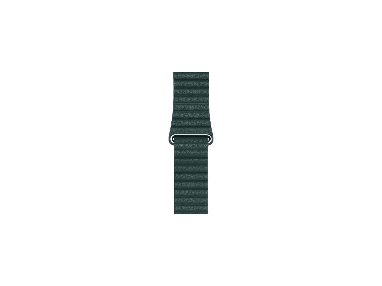 forest green leather loop