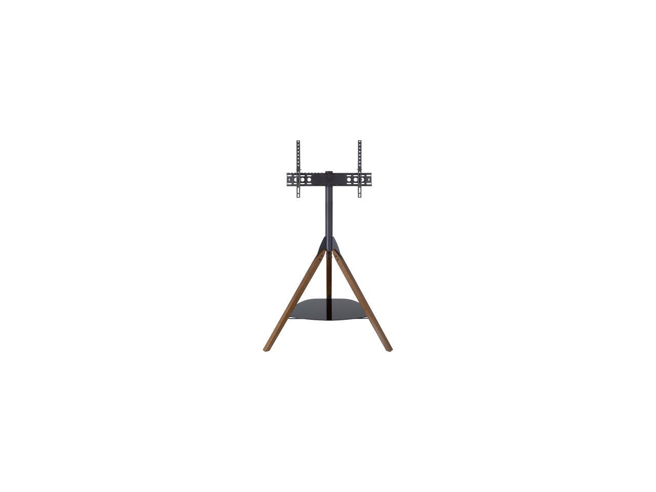 AVF FSL1000HOXDWBA 32 65" Dark Wood / Black Hoxton Tripod TV Stand