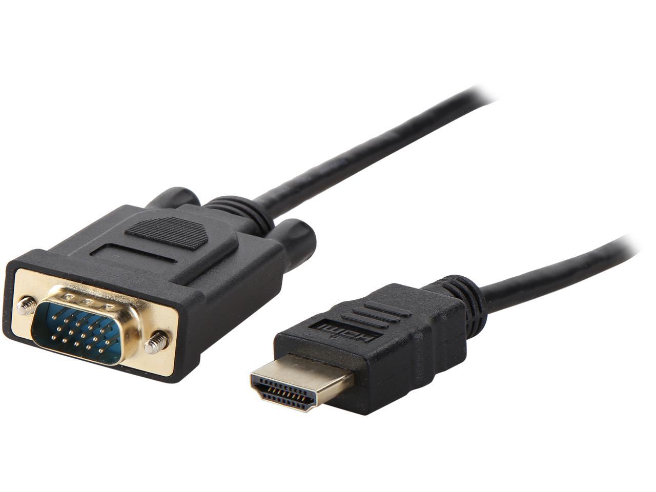 Bytecc Hmvga Hdmi To Vga Cable Gold Plated P Hdmi Male To Vga Male Active Video Adapter