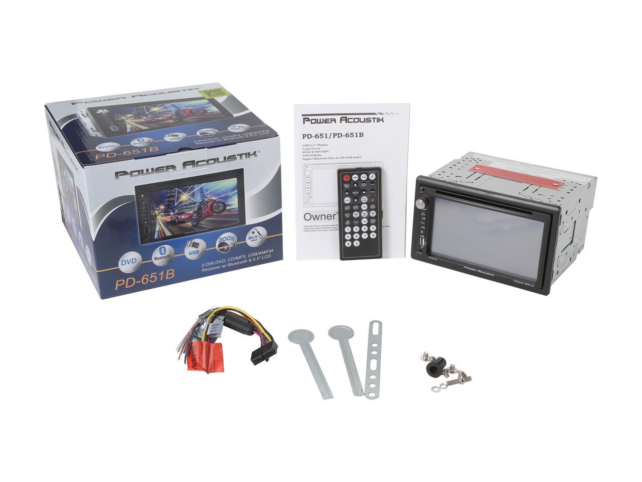 Power Acoustik PD651B 6.5" Touchscreen Bluetooth receiver