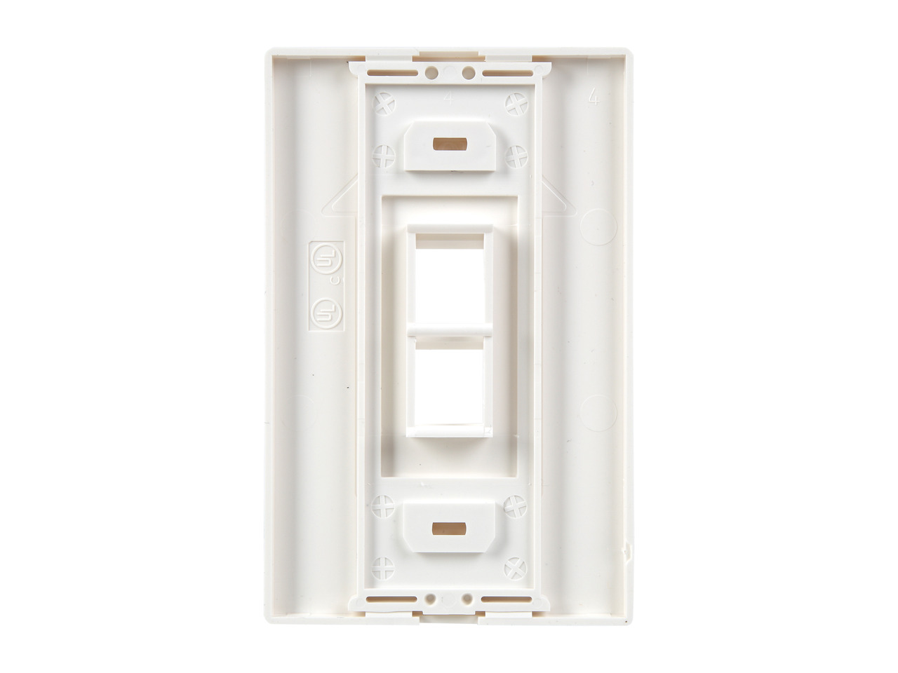 Tripp Lite Single-Gang 2-Port Universal Keystone Wall Plate, Cat5/6/6a ...