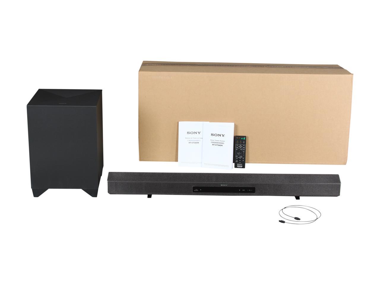 Refurbished SONY HTCT260H 2.1 CH Soundbar with Wireless Subwoofer