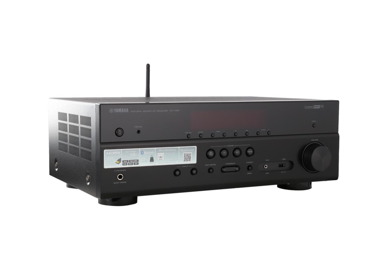 Open Box Yamaha RXV481 5.1Channel Network A/V Receiver, Black