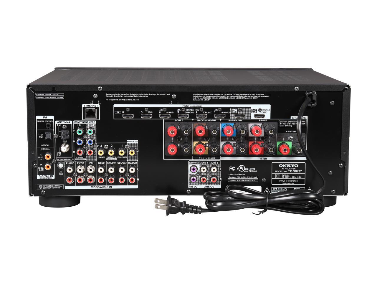 ONKYO TXNR737 7.2Channel Receiver