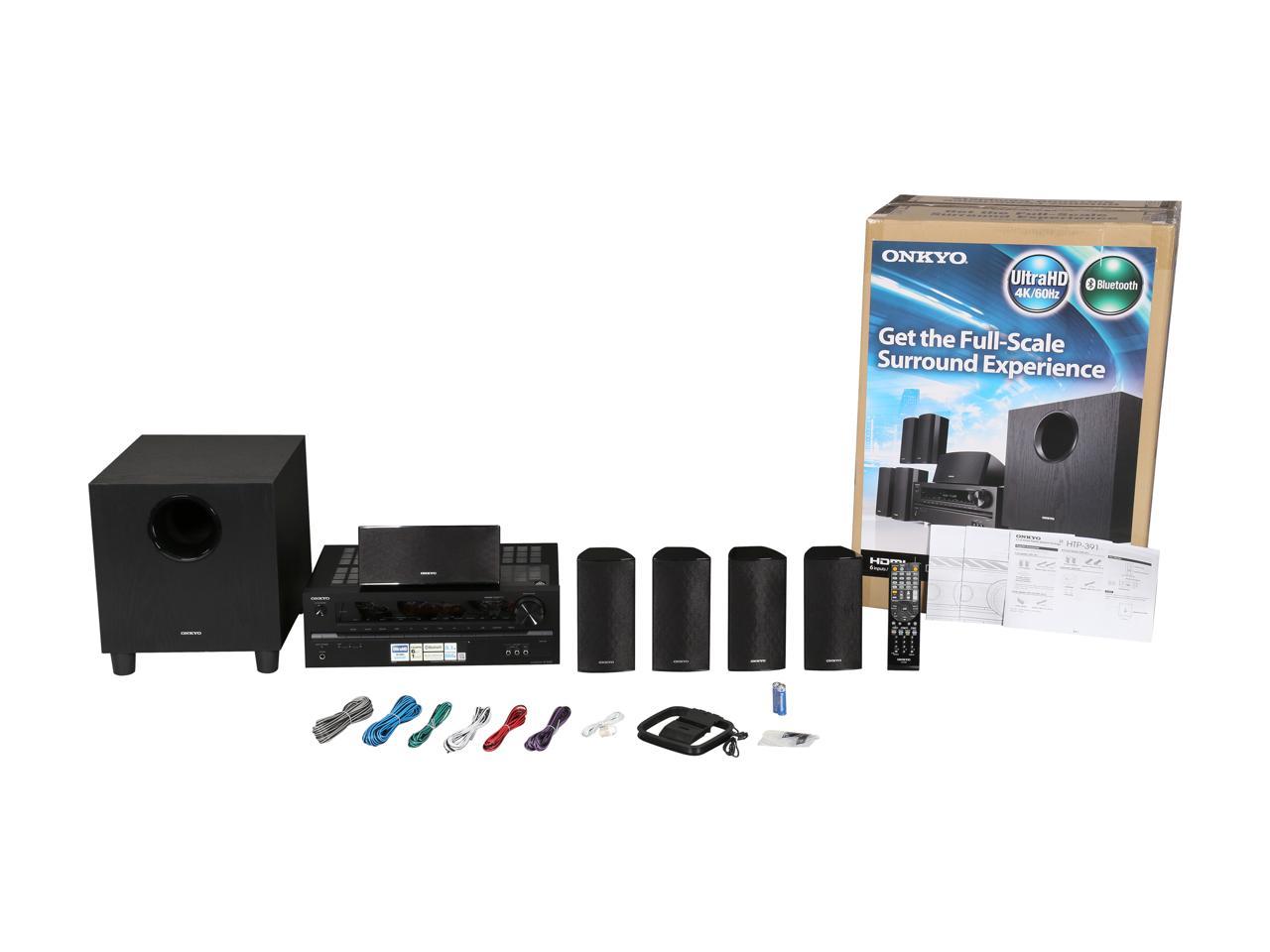 Onkyo HT-S3700 5.1-Channel Home Theater Receiver/Speaker Package 