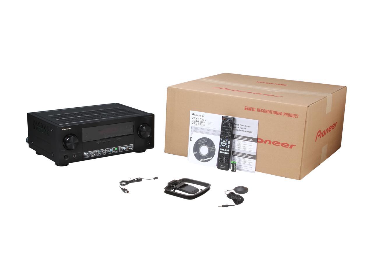 Refurbished Pioneer VSX523K 5.1 Channel 3D/4k Ultra Pass through AV