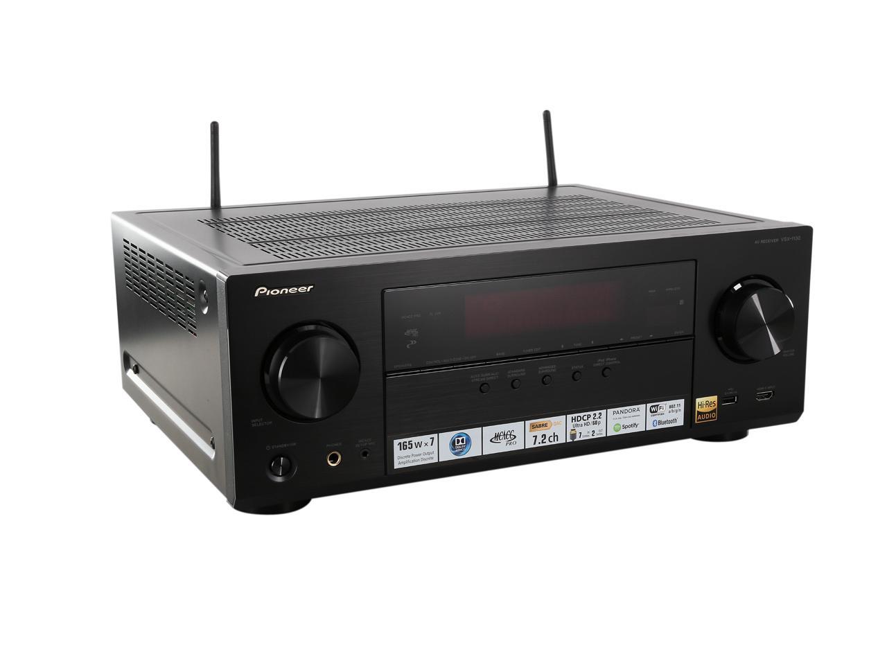 Pioneer VSX-1130- K 7.2 Channel AV Receiver with Built-in Bluetooth and