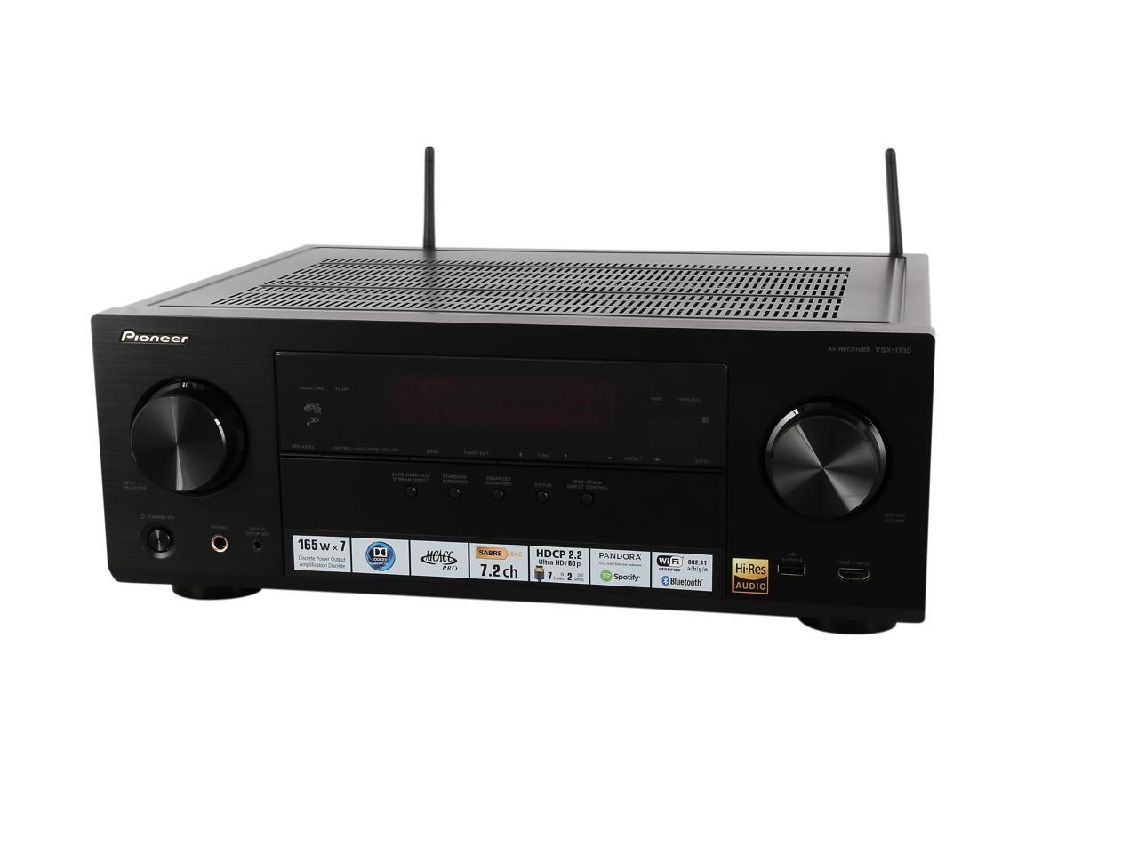 Pioneer VSX-1130- K 7.2 Channel AV Receiver with Built-in Bluetooth and