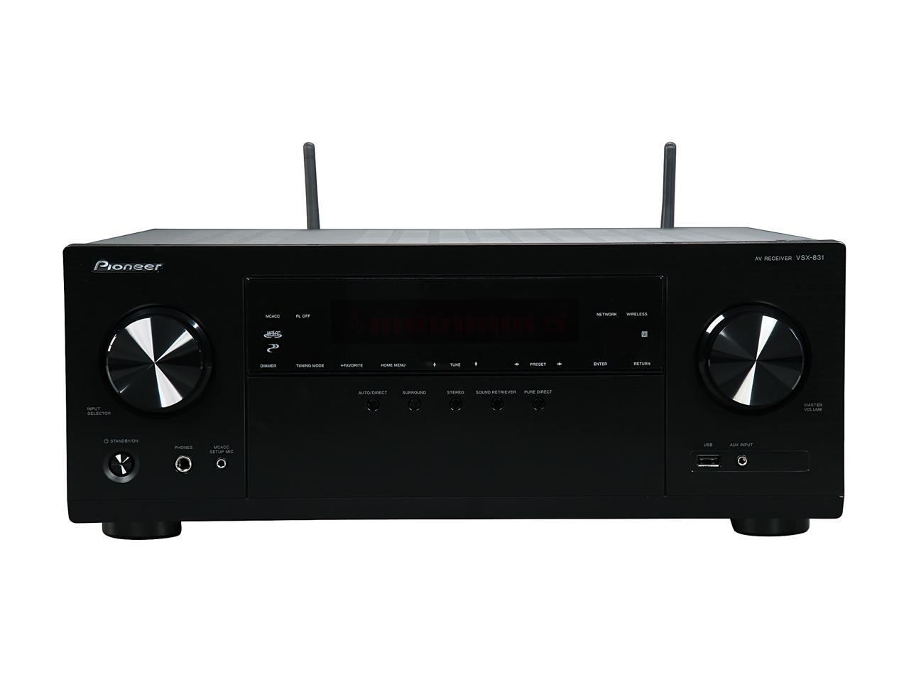 Pioneer VSX831 5.2Channel AV Receiver with MCACC, builtin Bluetooth and WiFi
