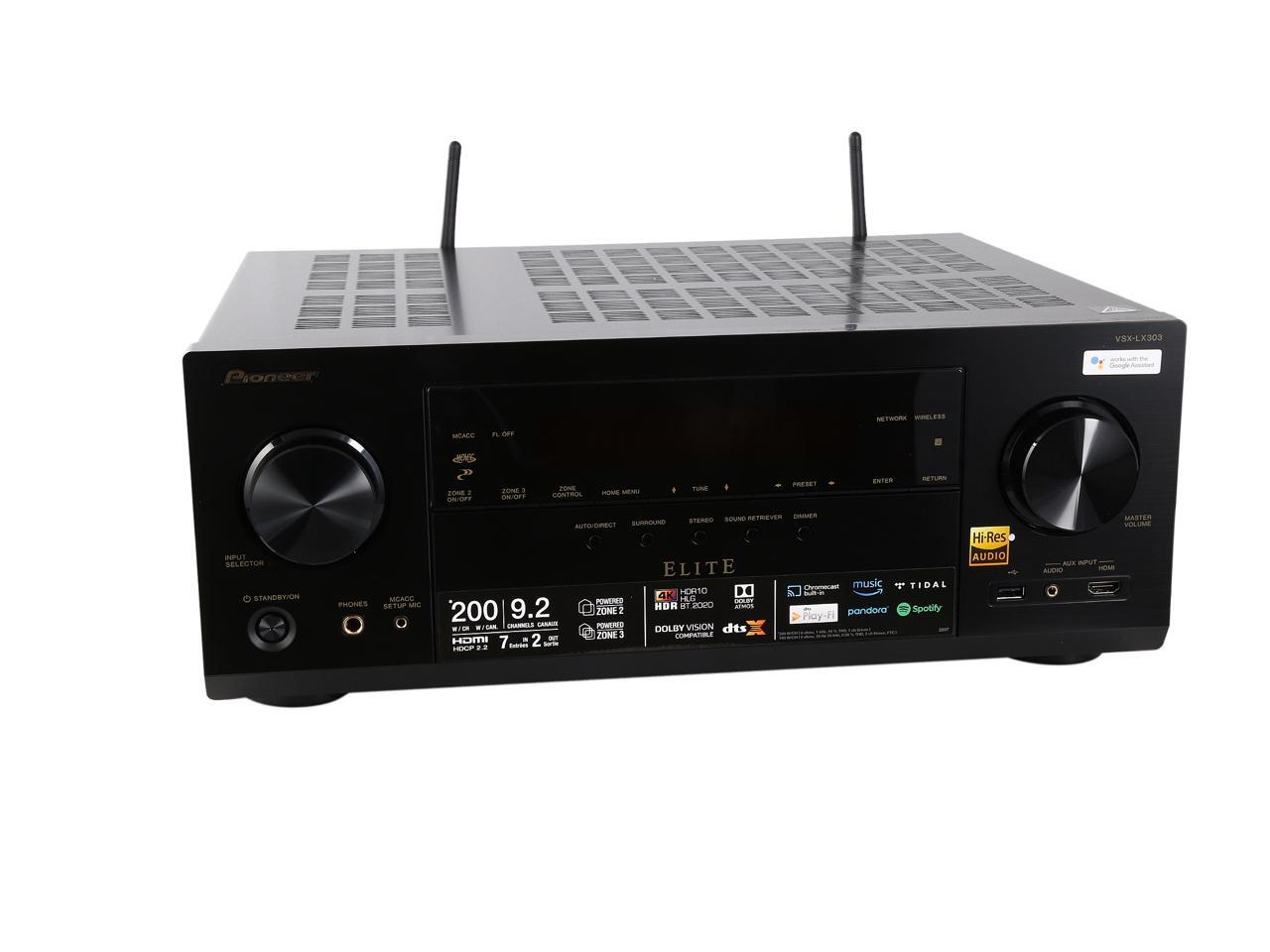 Pioneer VSXLX303 9.2 Ch Network AVR 200 Watts/Ch 6 Ohms