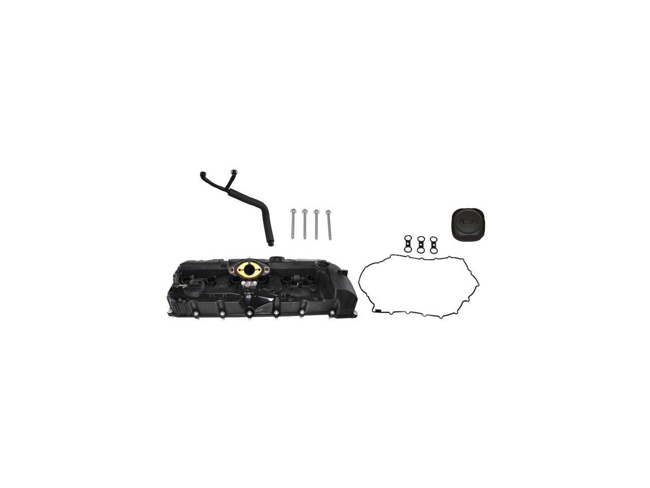 with Gasket Hoses Oil Cap Rein VCK0102B OE Replacement Valve Cover Kit for Select BMW Vehicles and Hardware