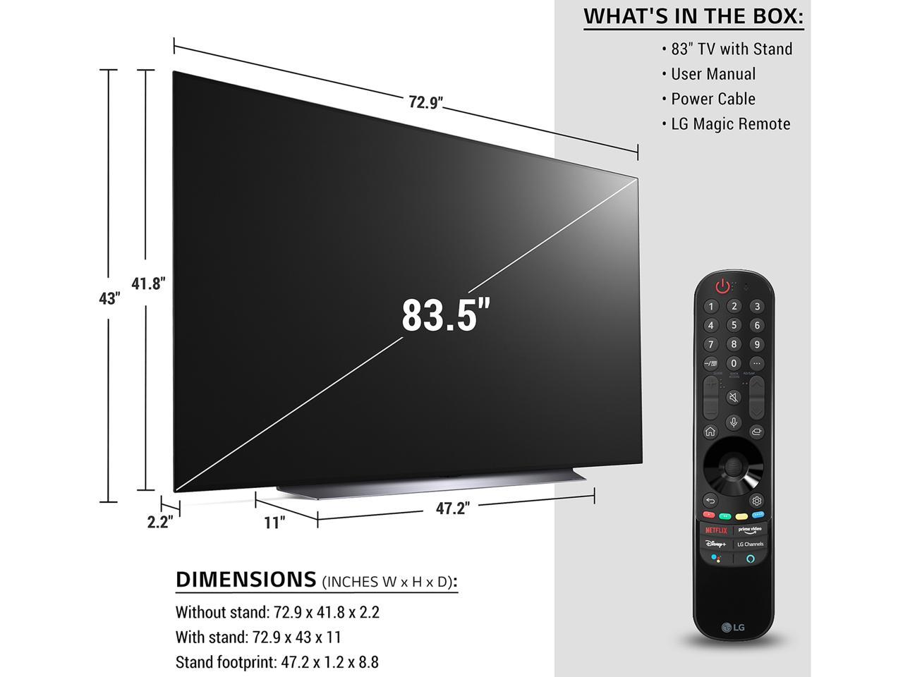 Used - Like New: LG OLED83C1PUA 4K Smart OLED TV w/ AI ThinQ (2021 ...