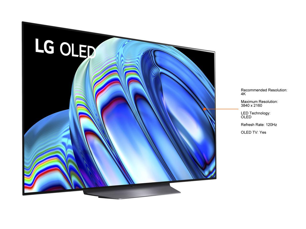 LG 55" Class B2 Series OLED 4K Smart TV (OLED55B2PUA, 2022)