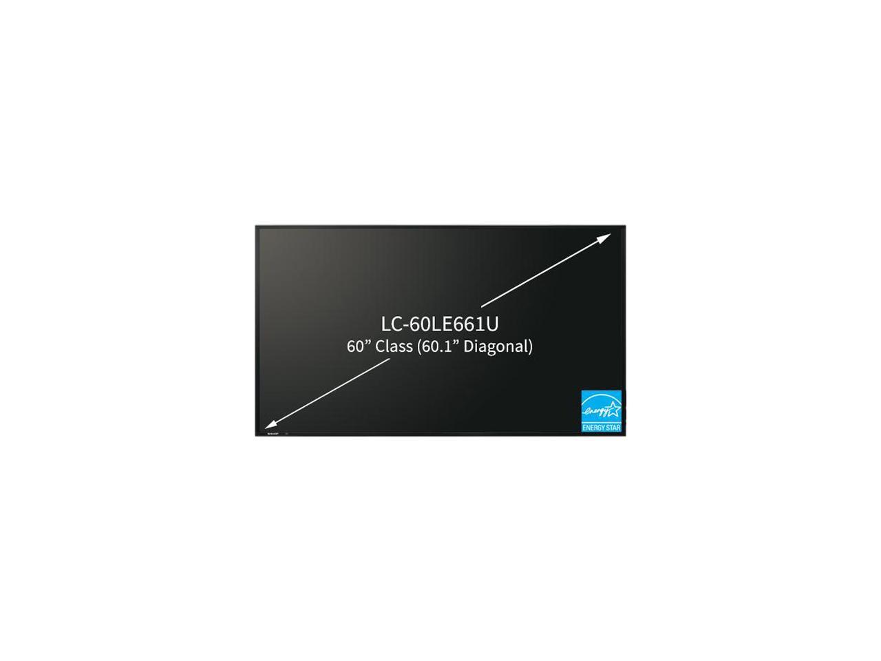 Sharp LC60LE661U 60" AQUOS HD Series EdgeLit LED Smart TV