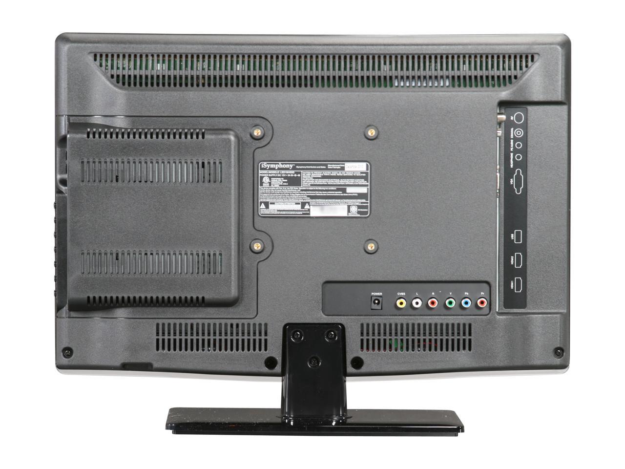 iSymphony LED19iH55D 19" Black HD LED Backlit LCD Television with Built