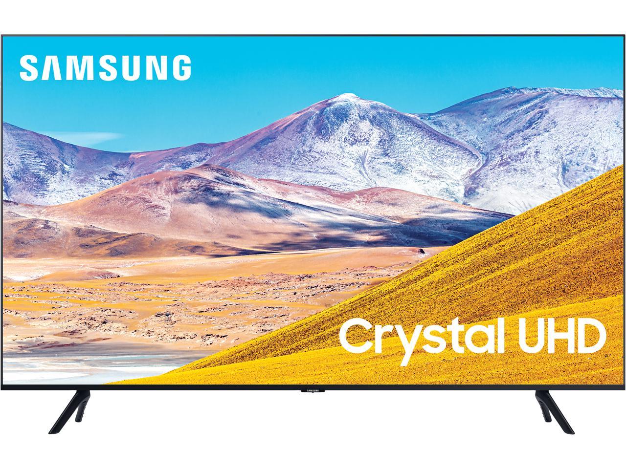 Samsung 75 Class Tu8000 Series Crystal Uhd 4k Smart Tv Un75tu8000fxza Model Newegg Com