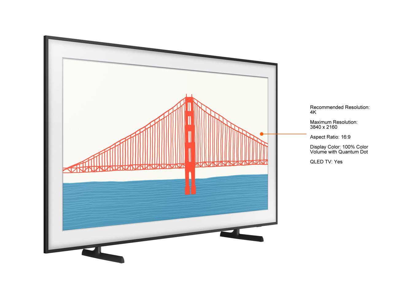 Refurbished Samsung QN65LS03AAFXZAREBA 4K The Frame QLED TV (2021