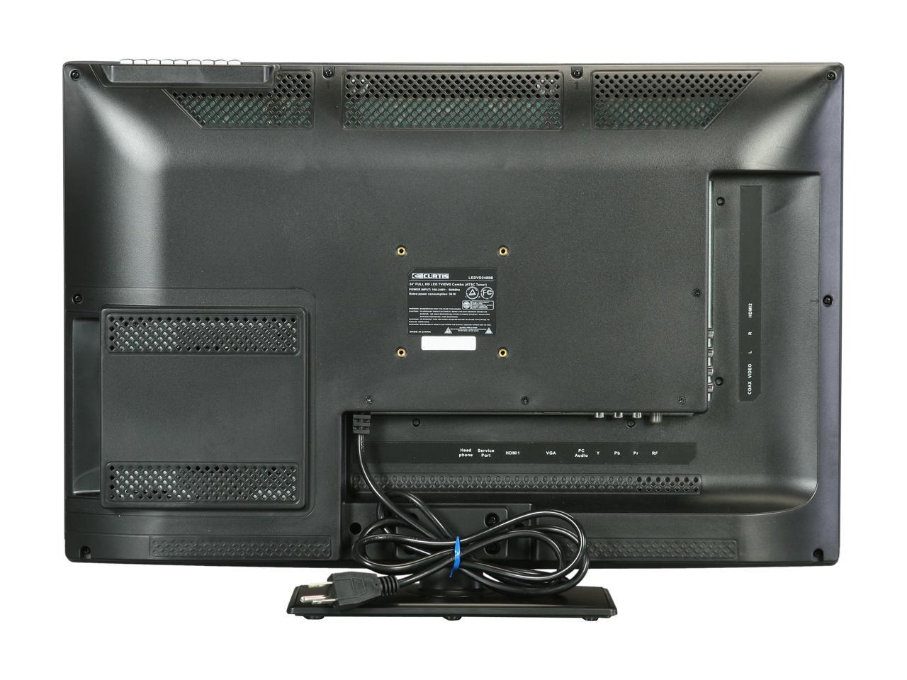 Refurbished Curtis LEDVD2480A 24" Black Full HD (1080p) LED TV/DVD