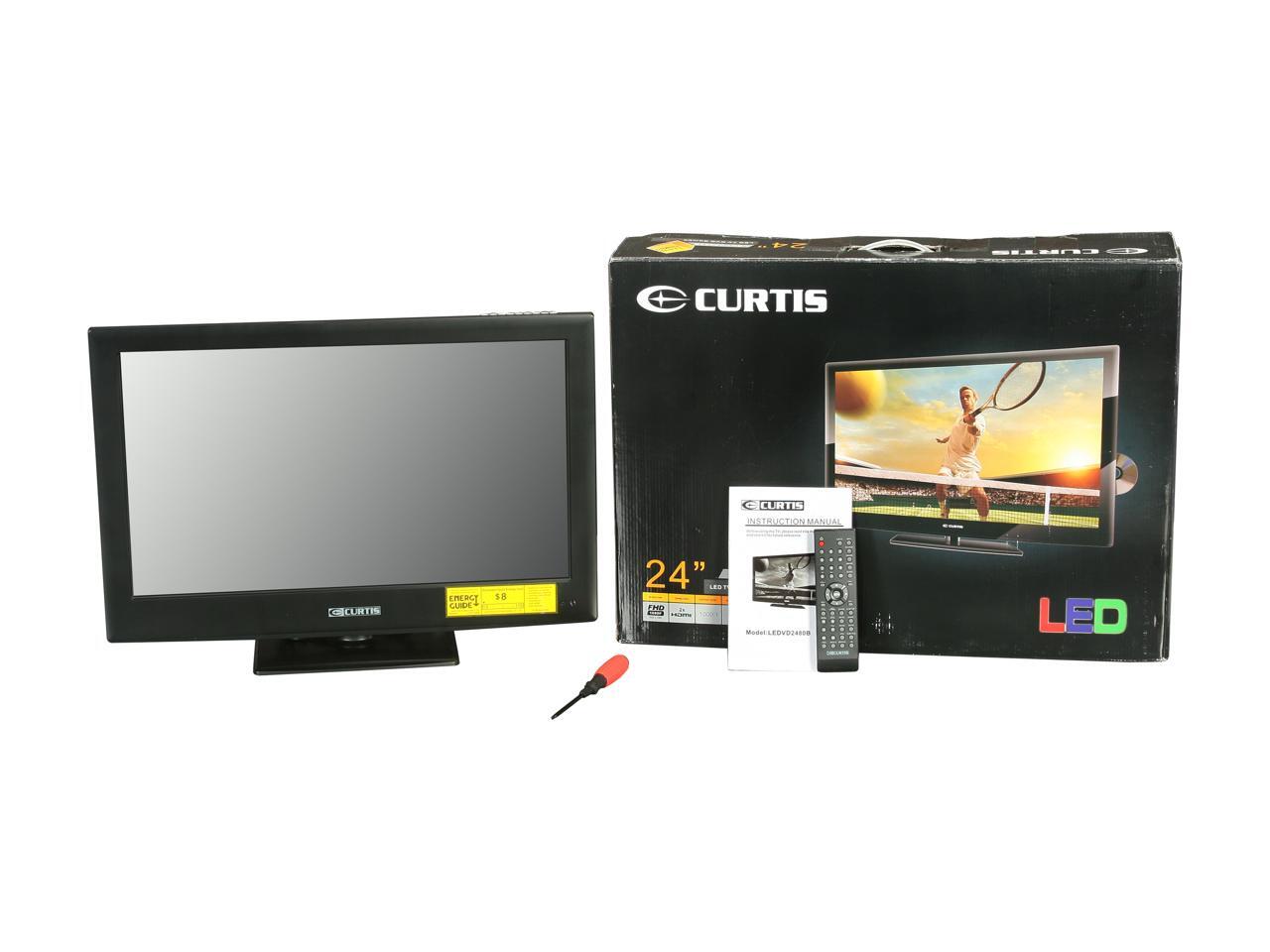 Refurbished Curtis LEDVD2480A 24" Black Full HD (1080p) LED TV/DVD