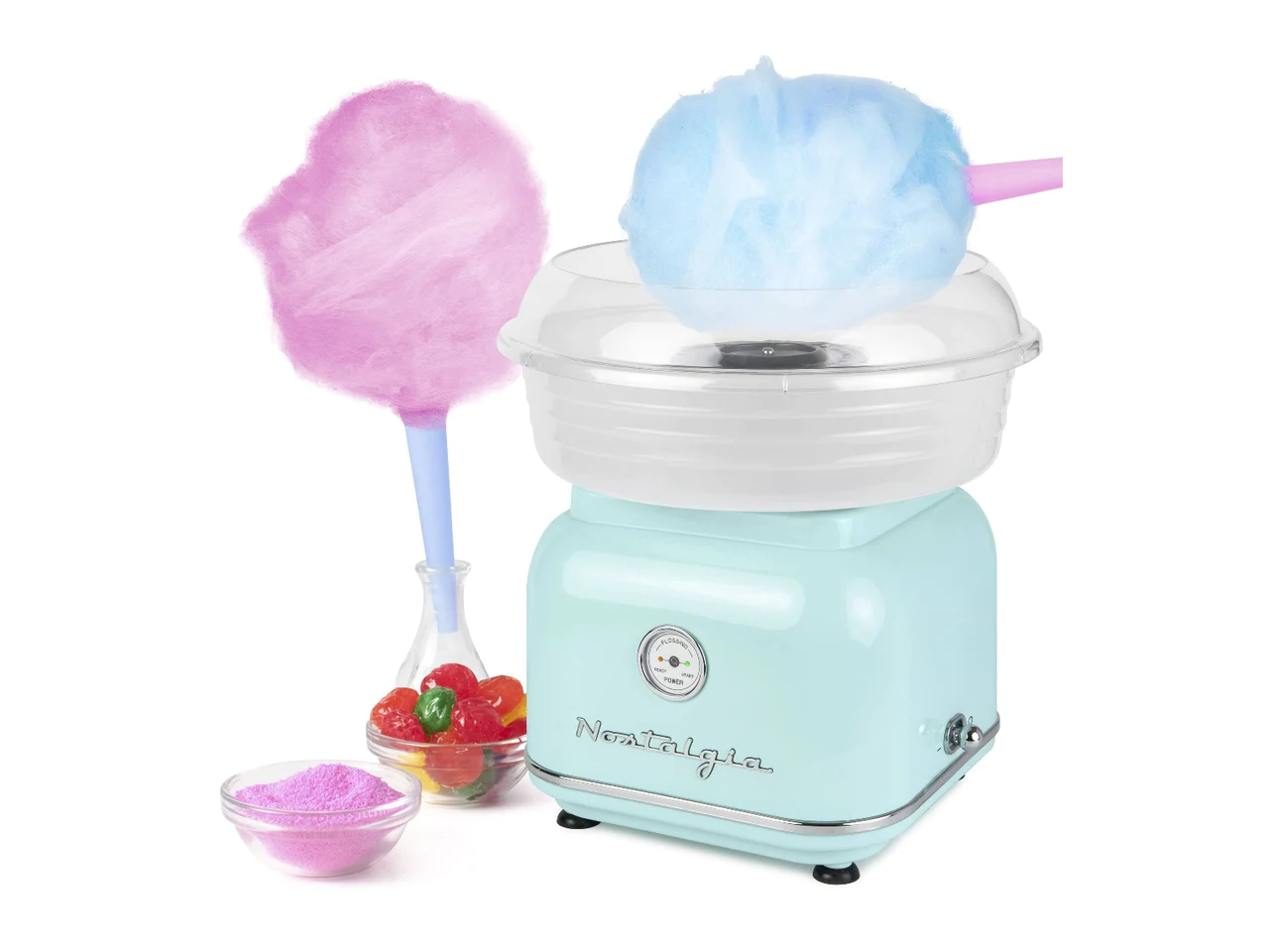 Nostalgia Classic Retro Hard & SugarFree Candy Cotton Candy Maker