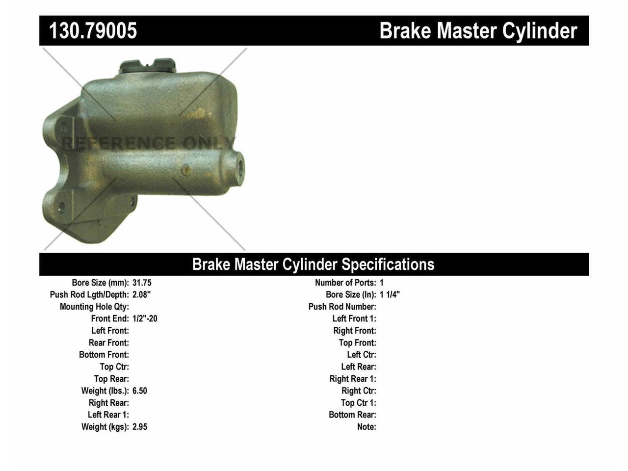 Centric Parts 130 Brake Master Cyl Newegg Com