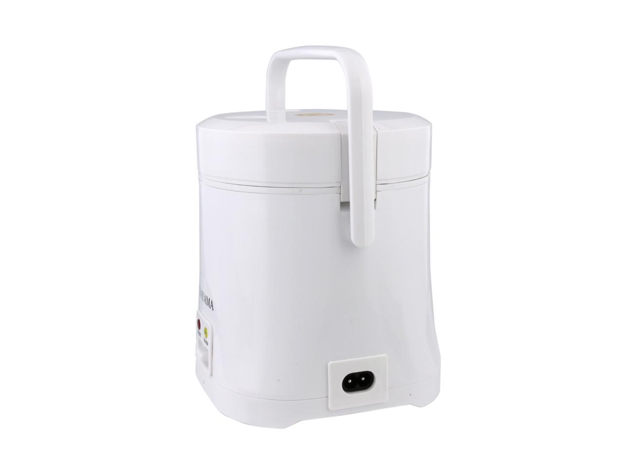 Tayama 1.5 Cup Portable Mini Rice Cooker, White TMRC03