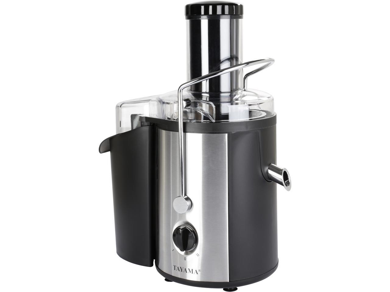 Tayama TJ8K129 Black Juicer Stainless Steel, Powerful 700 Watts, Large