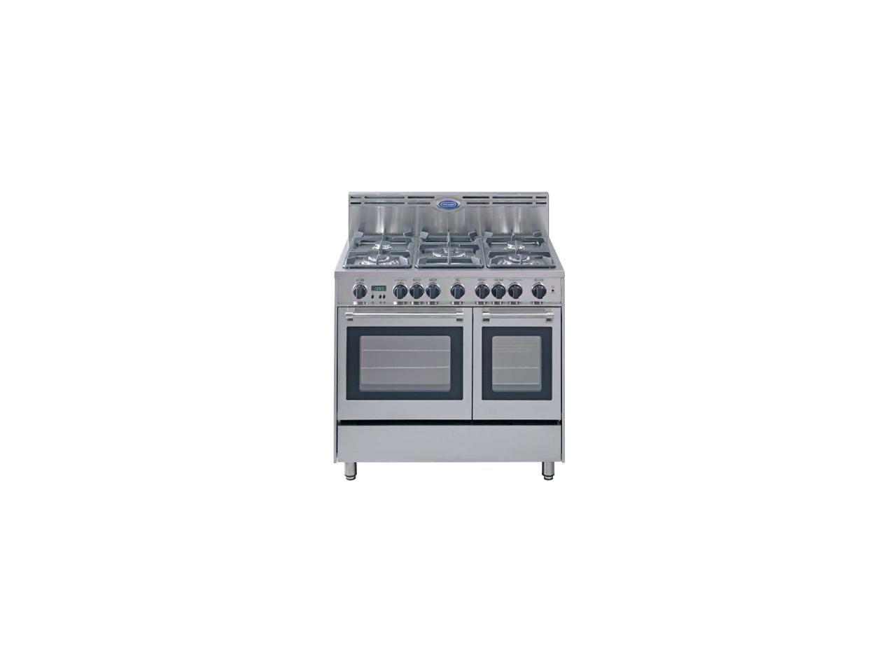 DeLonghi 36" Professional Style Double Oven Gas Range DEFSGG 36 D