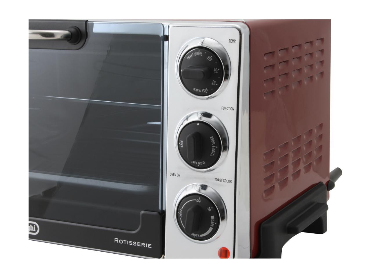 DeLonghi RO2050 Red Rotisserie Toaster Oven
