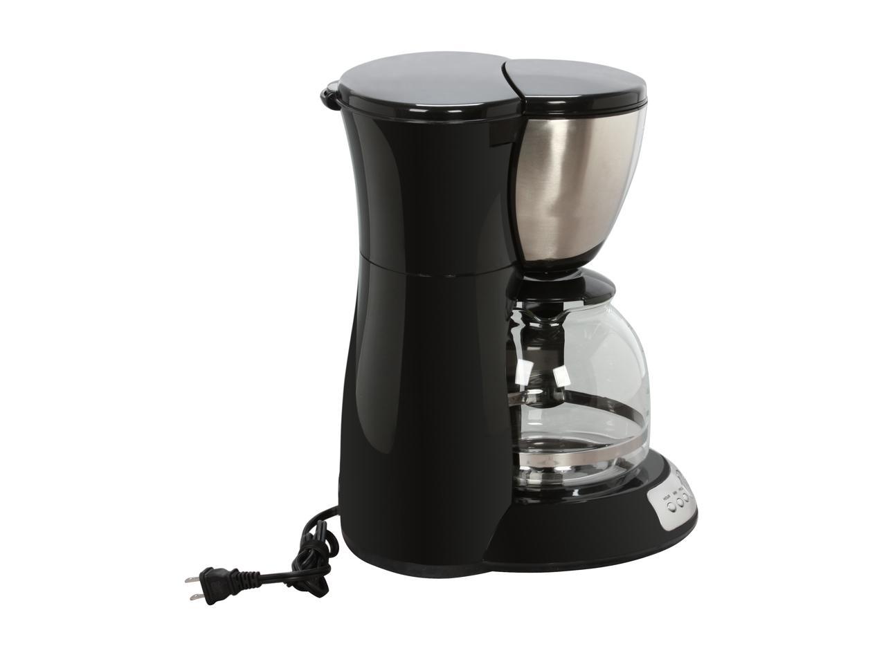 DeLonghi DC36TB Black 12 Cup Programmable Glass Carafe Coffeemaker ...